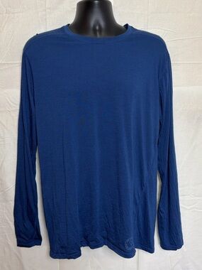 Smartwool Merino Shirt Long Sleeve Base Layer Men's Size: L Blue